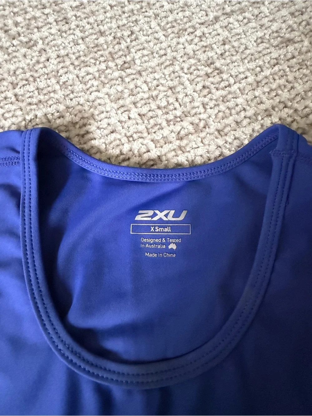2XU Women's Blue and Gray Racerback cycling tank tops